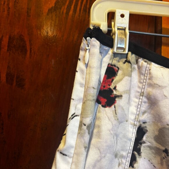 Nicname Floral Pink, White & Black A-Line Midi Skirt 6P - Picture 6 of 6